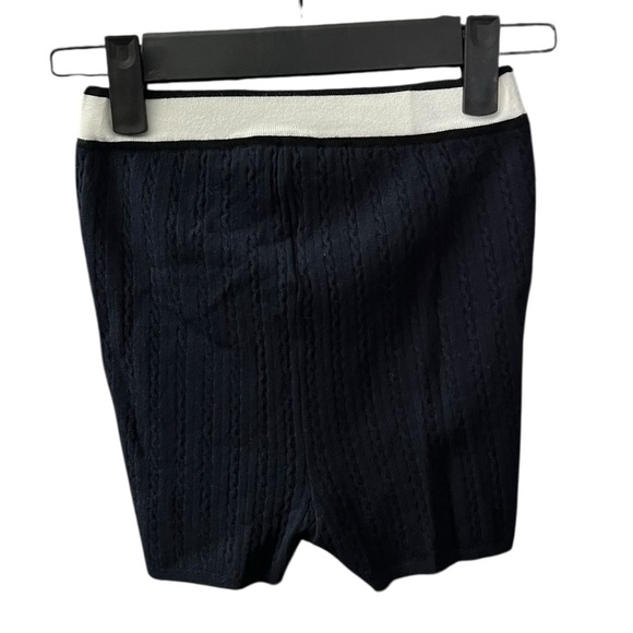 Sporty & Rich Serfi Logo Cable Knit Bike Shorts - Picture 5 of 6